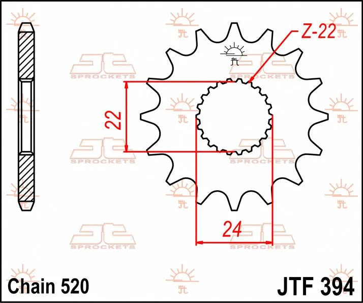 Jt Sprockets Front Sprocket 520 - 17t
