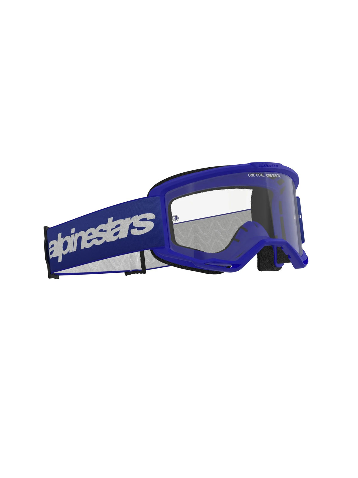 Alpinestars Vision 3 Wordmark Goggles Blue Clear