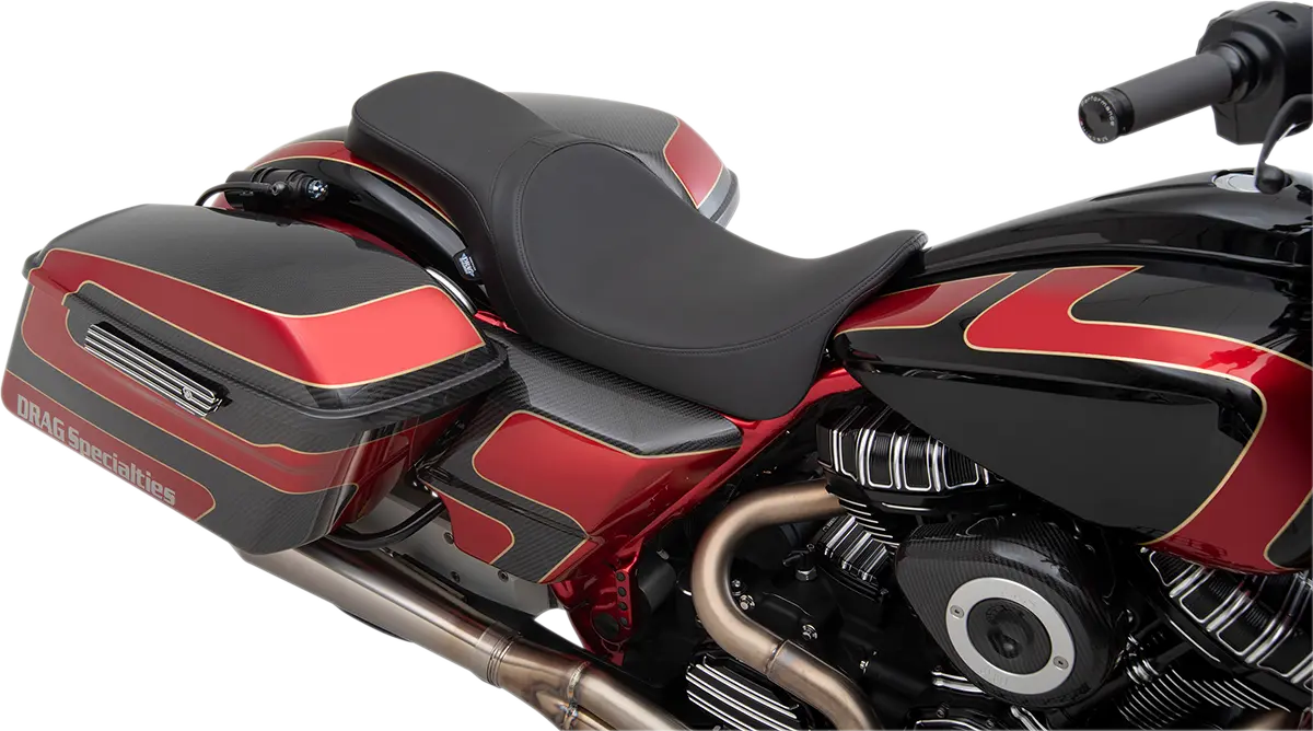 Drag Specialties Predator 2-up Seat - For Harley Davidson
