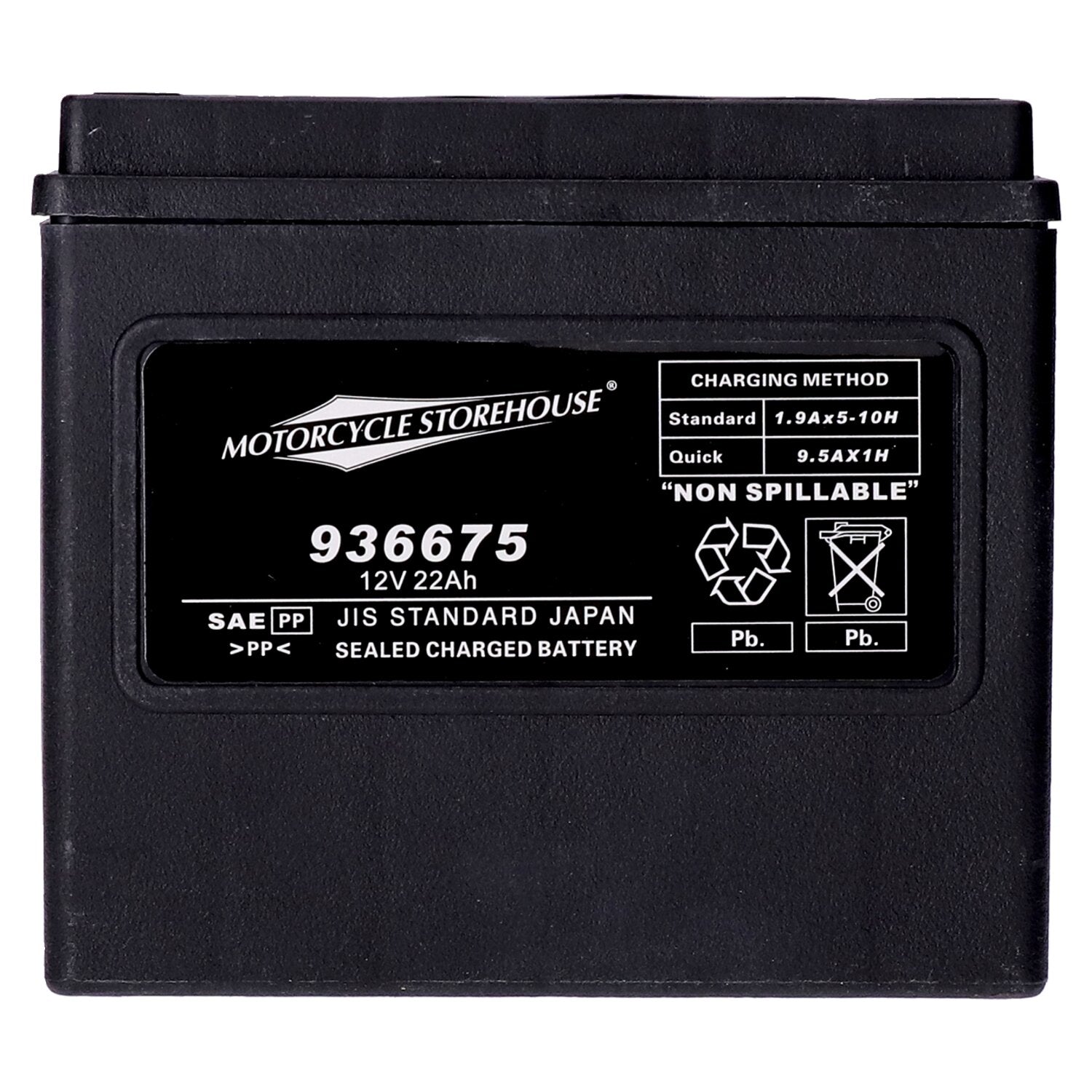 MCS standard series - AGM sealed battery - 12v 22ah - 325cca