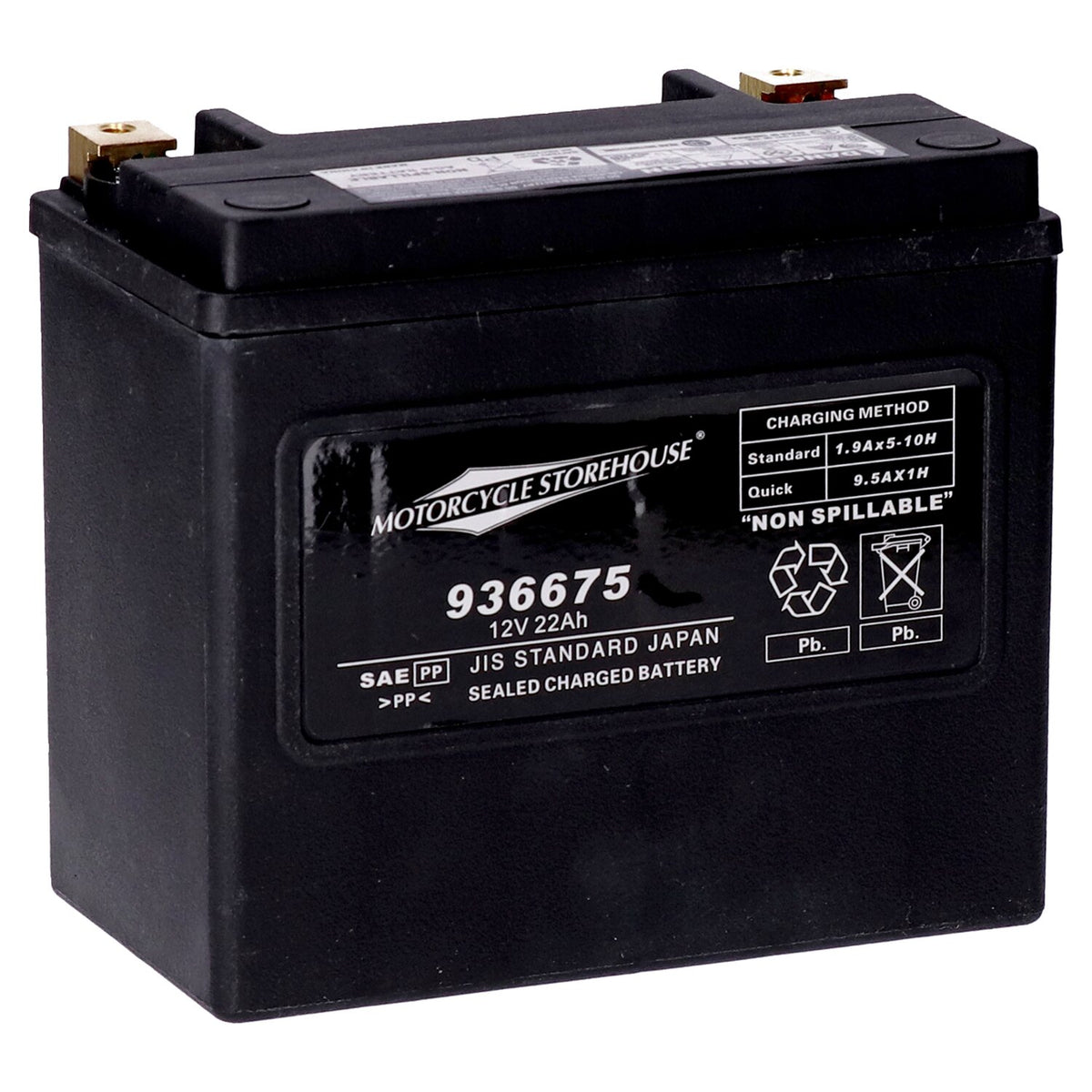 MCS standard series - AGM sealed battery - 12v 22ah - 325cca