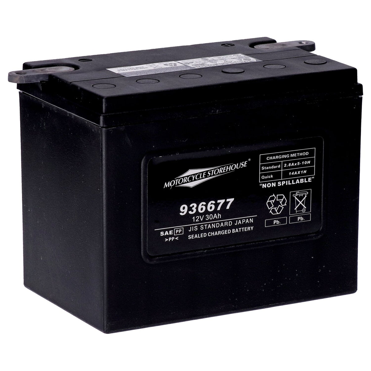MCS standard series - AGM sealed battery - 12v 30ah - 370cca