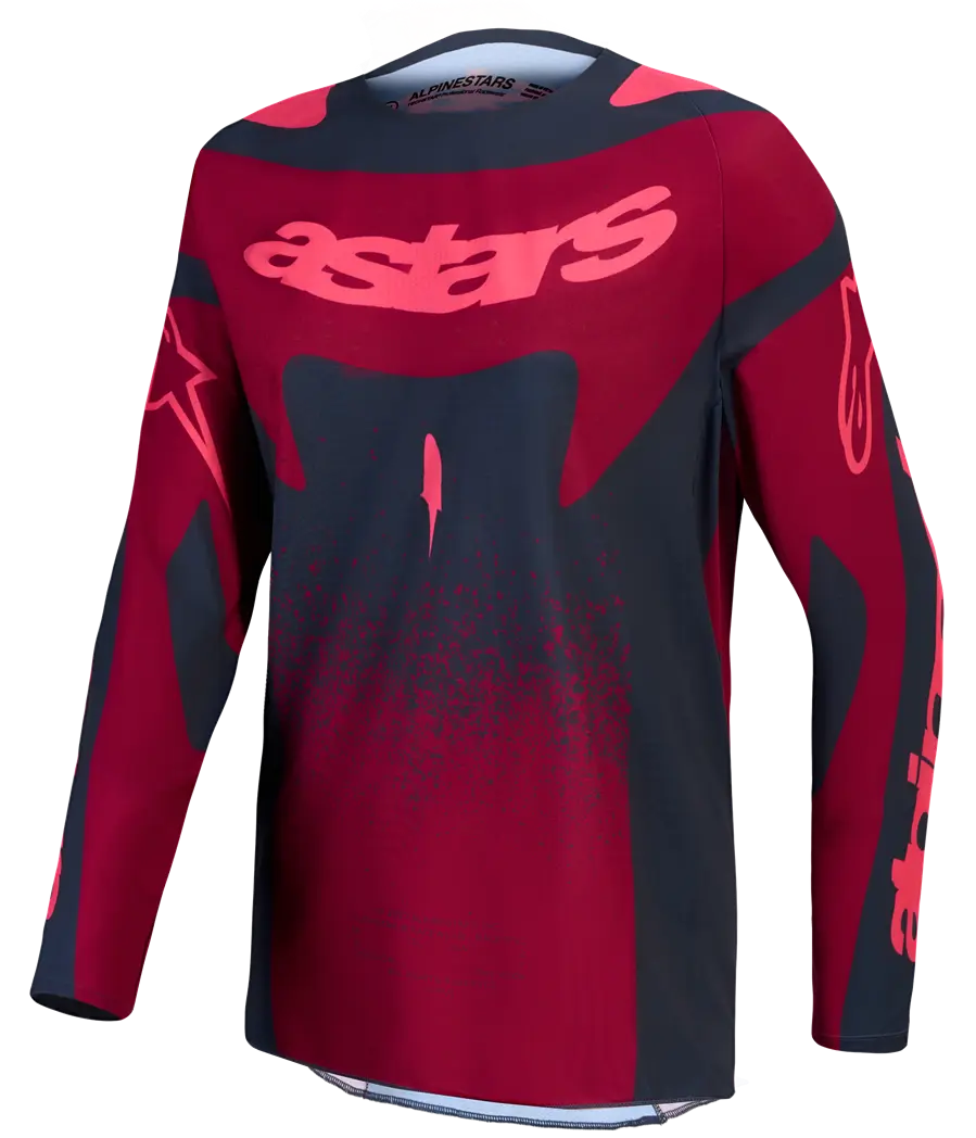 Alpinestars Stella Techstar Swan Jersey Crimson/Gray/Red