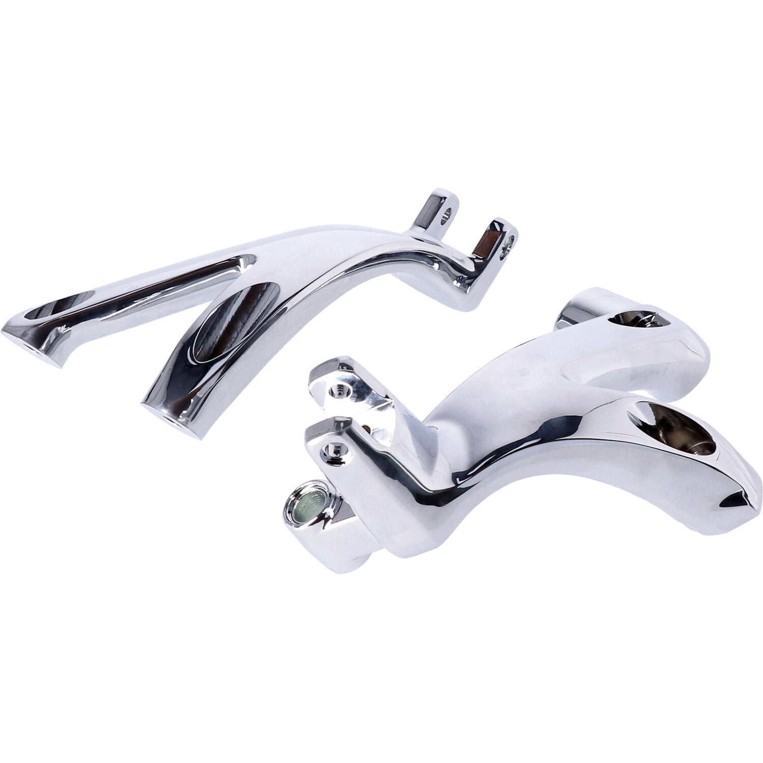 MCS M8 Softail floorboard to foot peg conversion bracket set