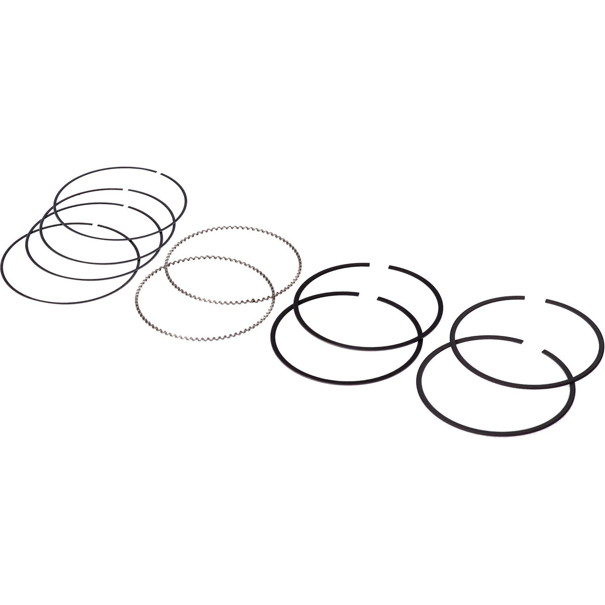 Hastings 114" M8 chrome piston ring set - +.005"