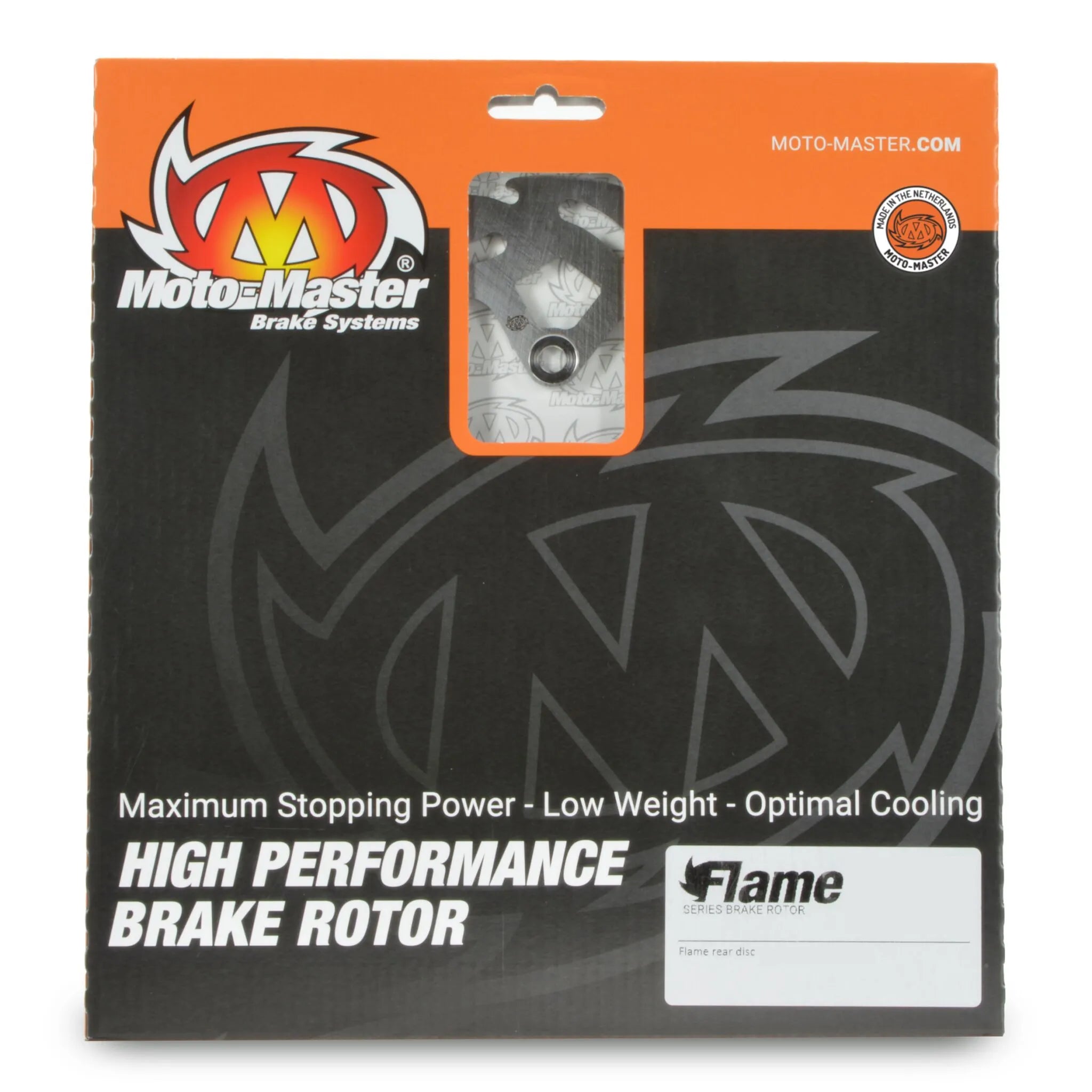 Moto-master Flame Series Brake Rotor - Enhanced Cooling - Rear