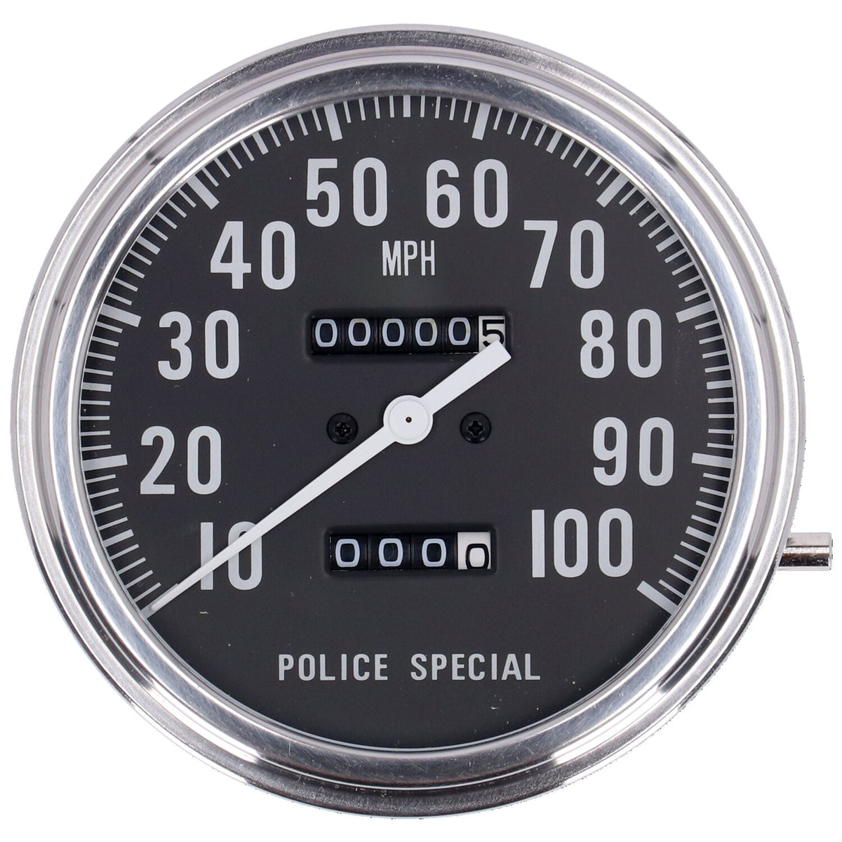 MCS FL speedometer 'Police face' black - 1:1 mph