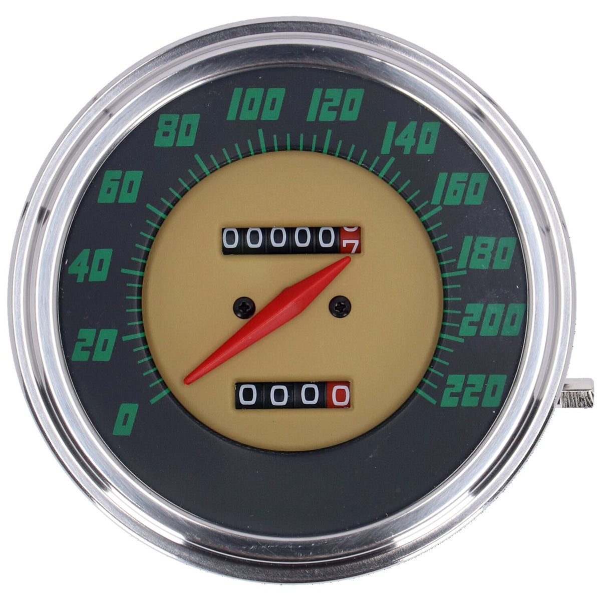 MCS FL speedometer '48-61 face' green - 1:1 kmh