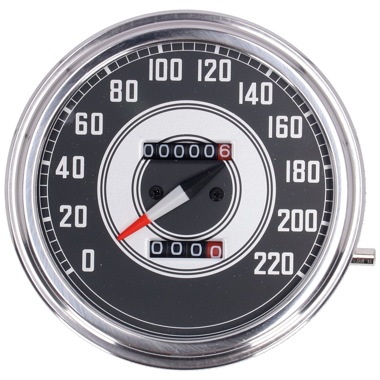 MCS FL speedometer '41-45 face' silver/black - 1:1 kmh