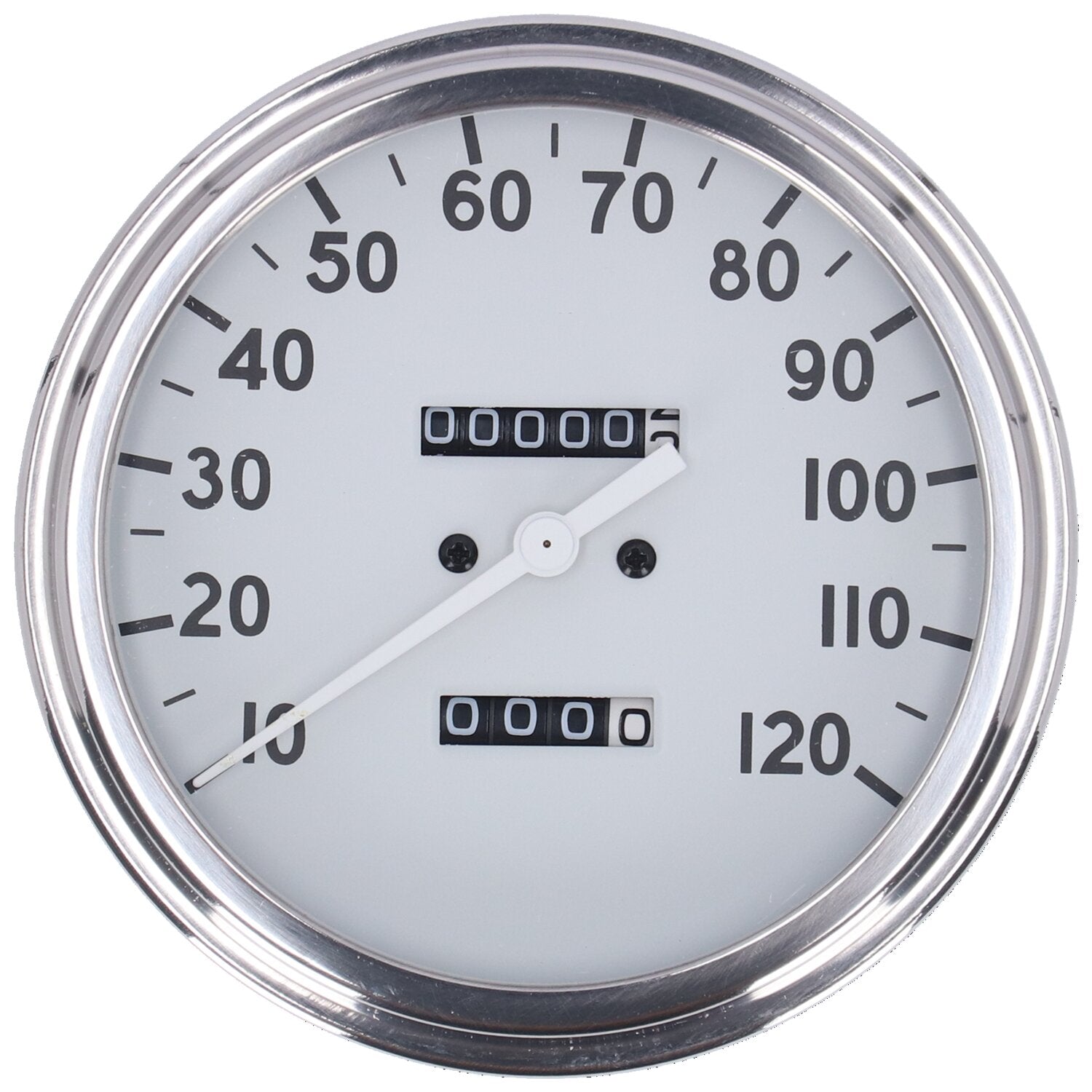 MCS FL speedometer '36-40 face' white - 2.24:1 mph