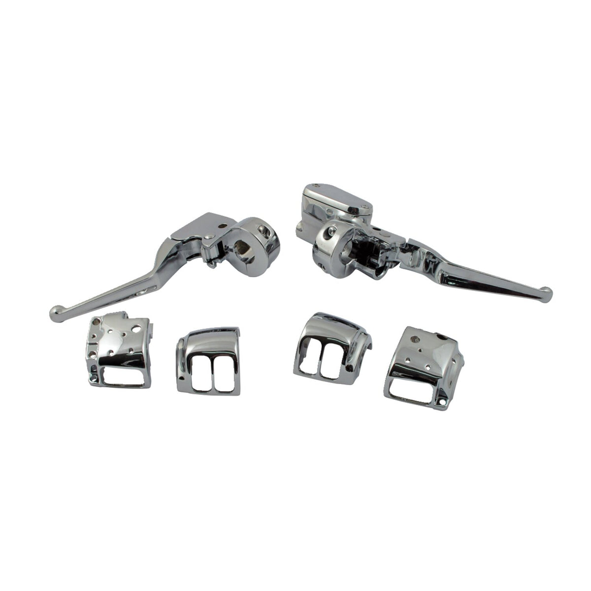MCS Handlebar control kit chrome 1/2" bore