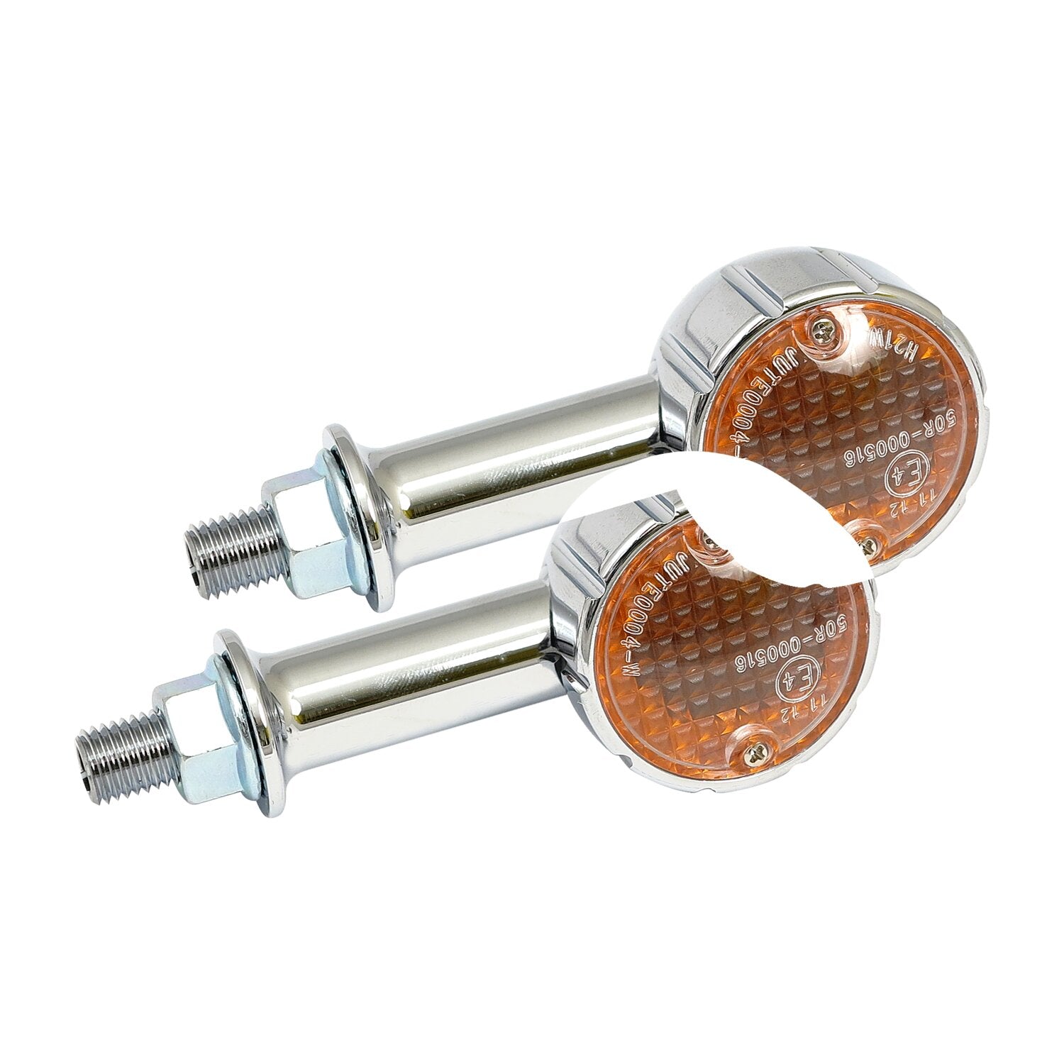 MCS Arizona halogen turn signals - Chrome - 40mm stem