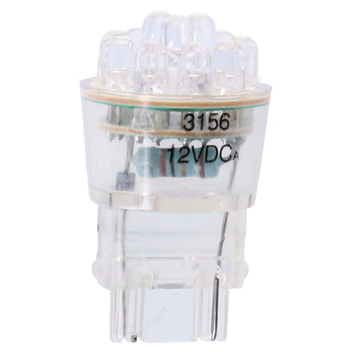 MCS LED wedge turn signal bulb #3156 base - White light