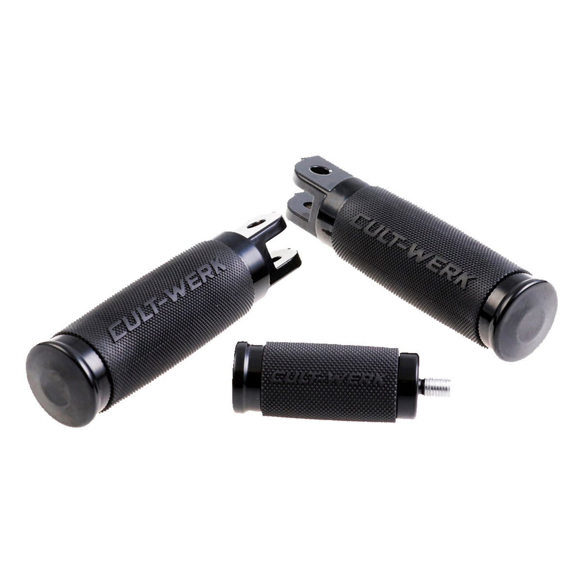 Cult-Werk 'Racing' rider foot & shift peg set - Gloss black