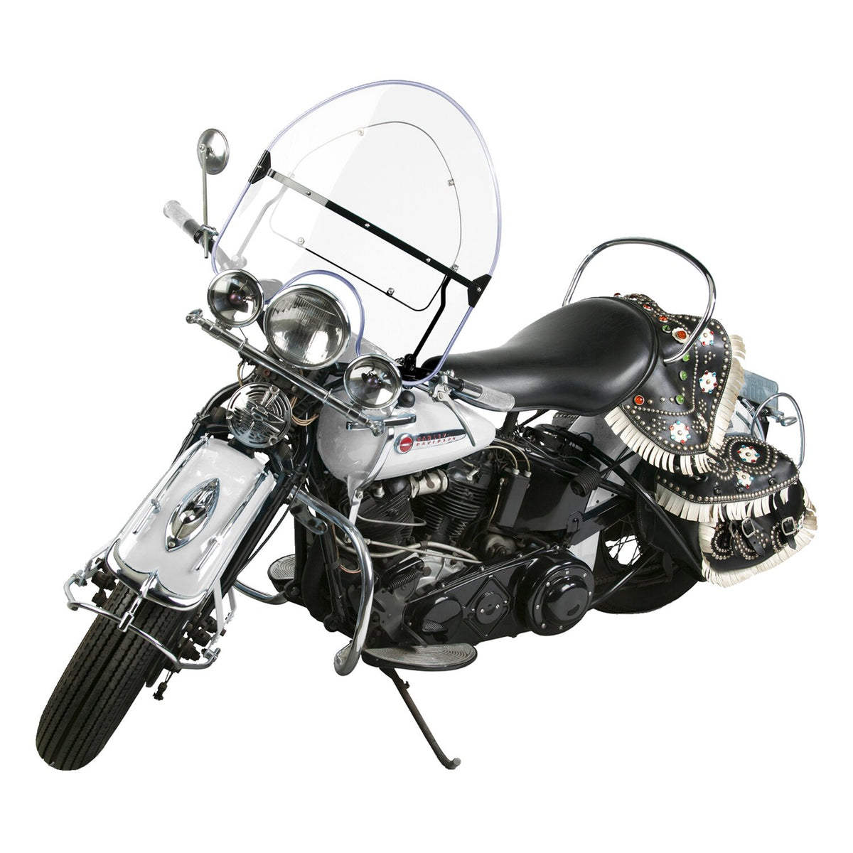 National Cycle 'Vintage' reproduction beaded windshield - Clear lower