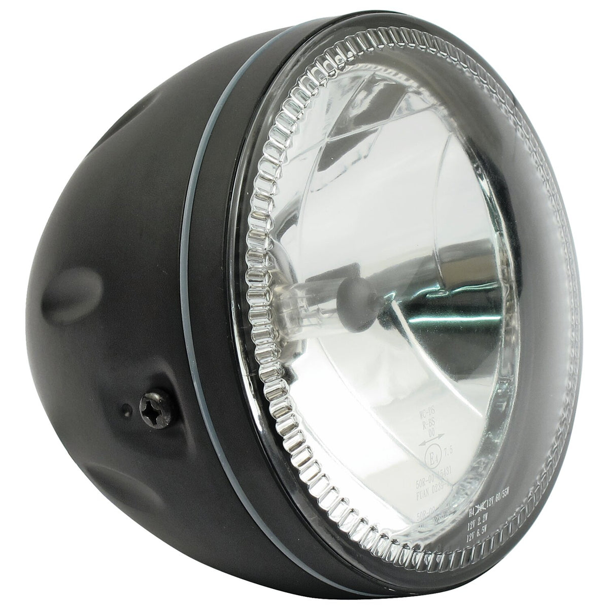 MCS Skyline 5-3/4" H4 headlamp - side mount - Black