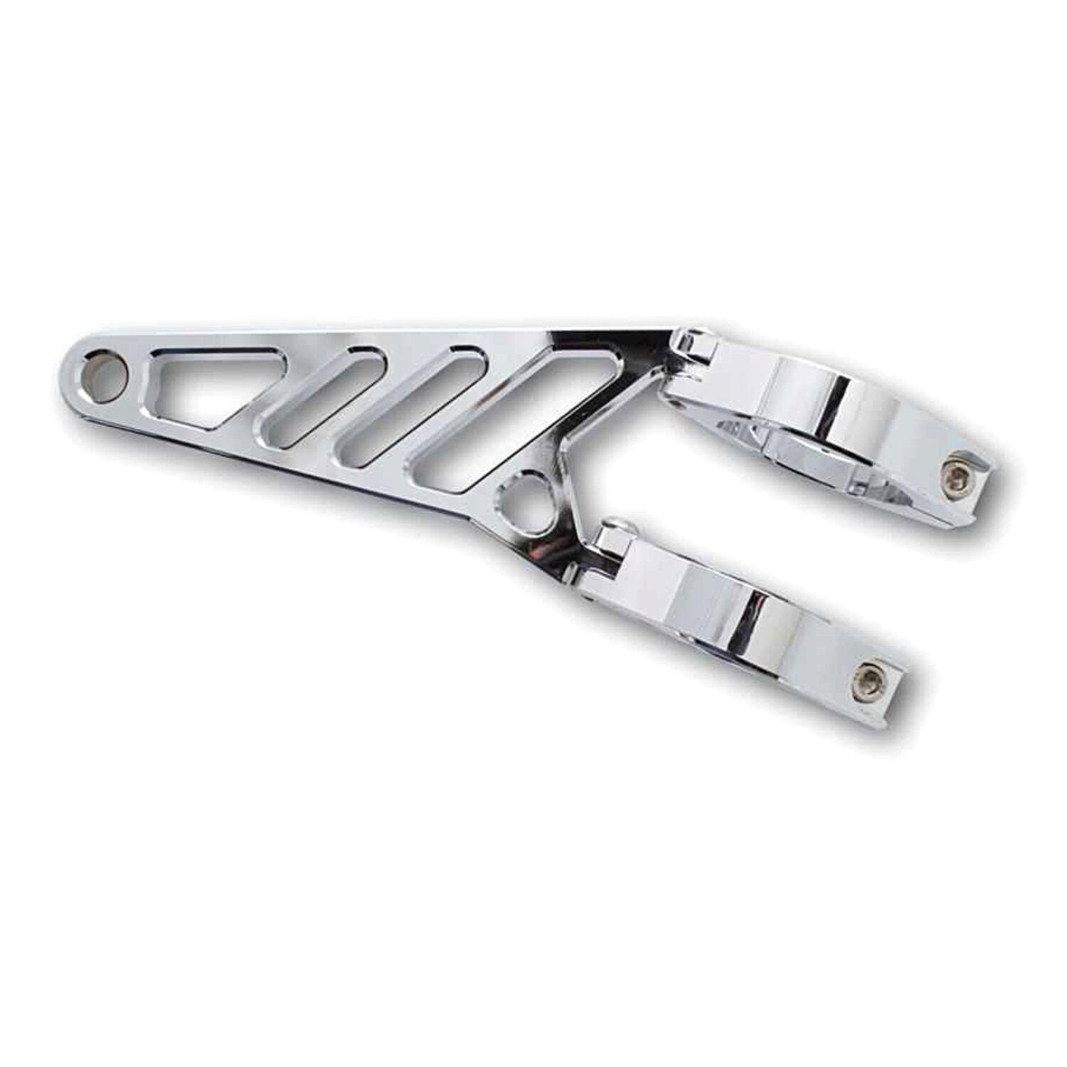 MCS Fingers adj - headlamp bracket assembly long 35-37mm - Chrome