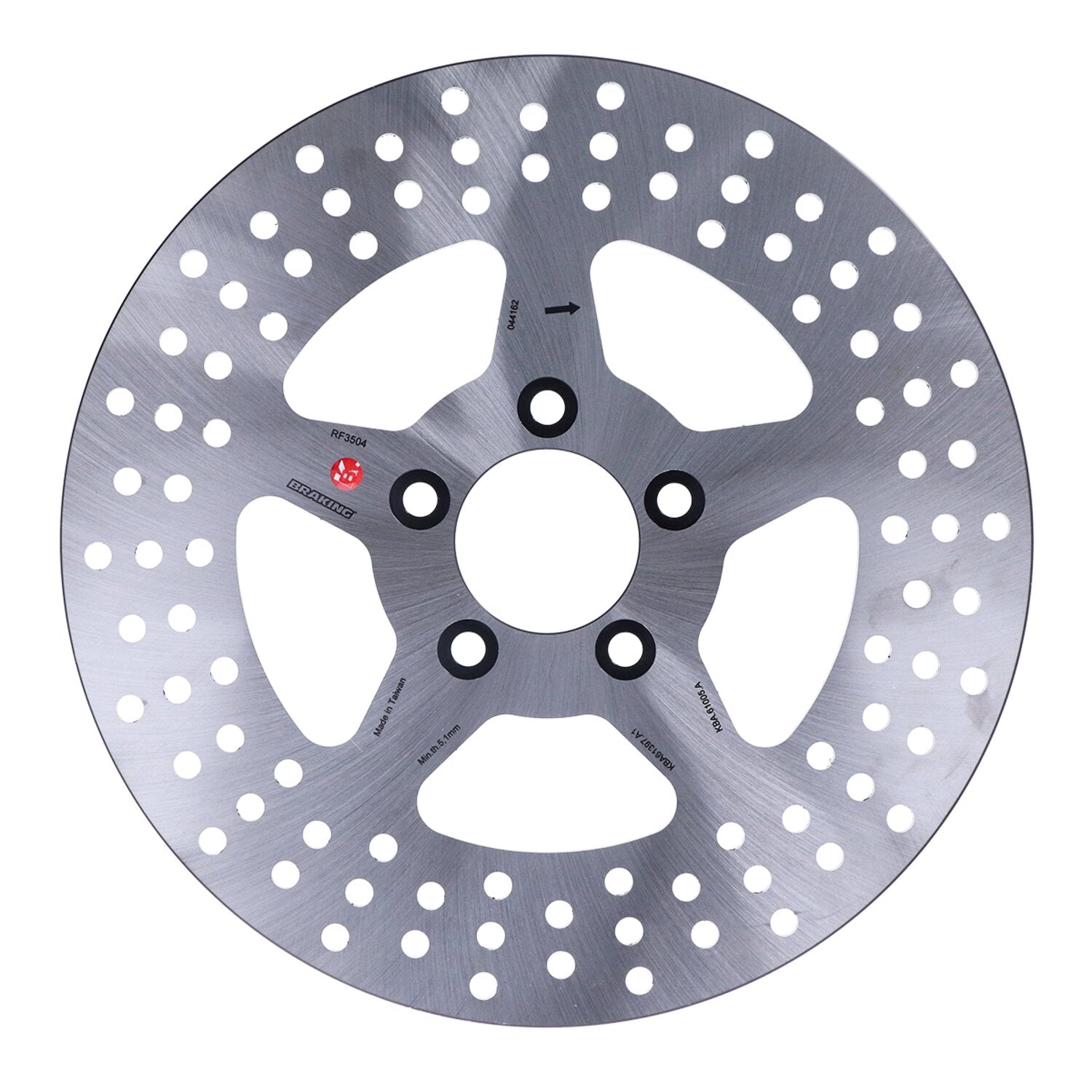 Braking solid brake rotor 11.8" rear