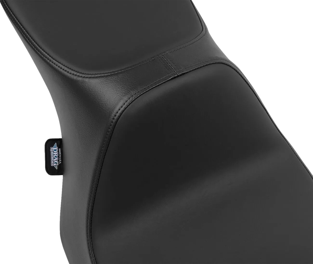 2-Up Drag Specialties Predator Iii Seat - Black Vinyl - For Harley Davidson