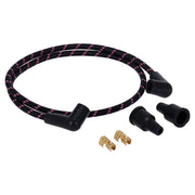 MCS Universal 40" spark plug wire set - Cotton cloth pink/black