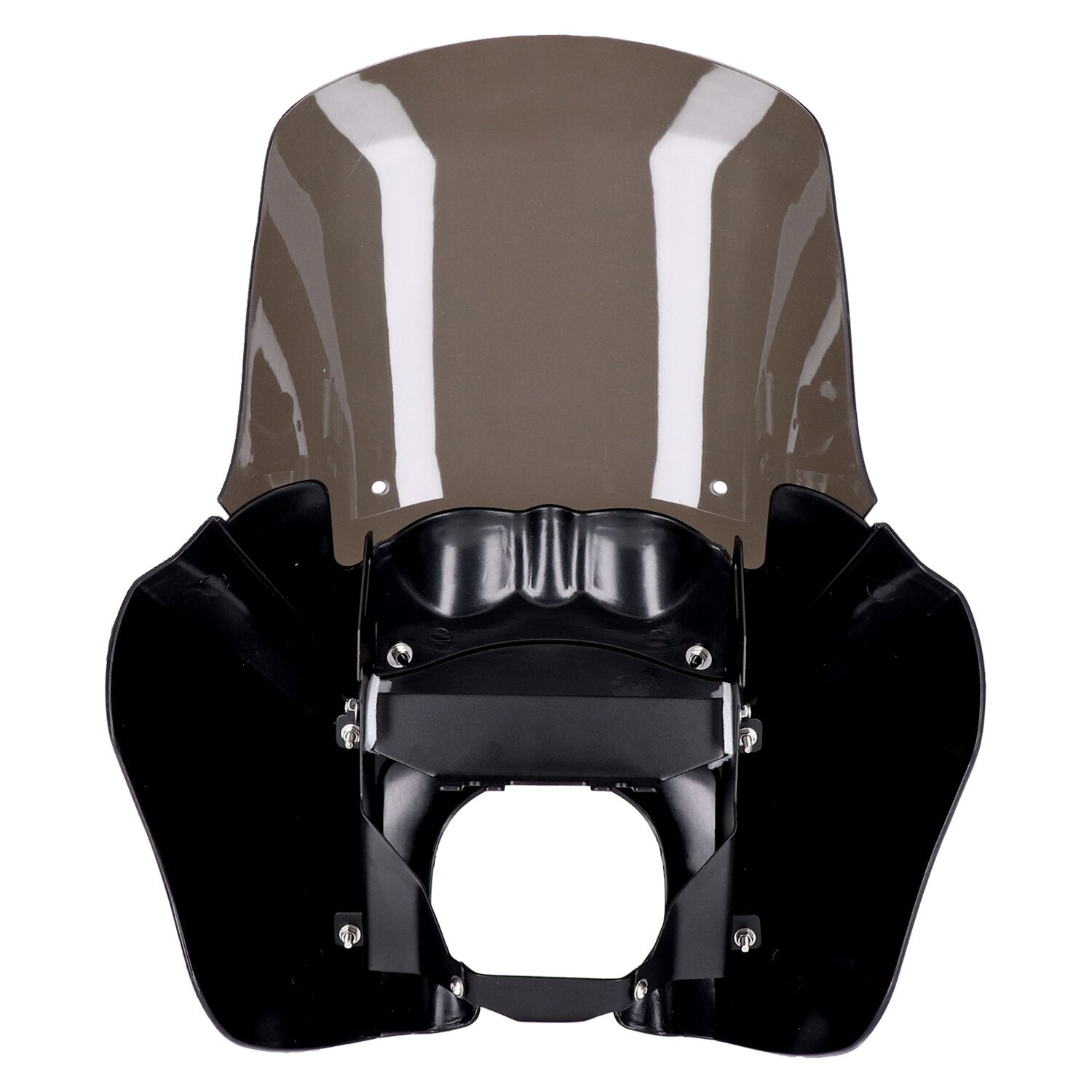 MCS Headlamp fairing - Gloss black - Tinted windshield