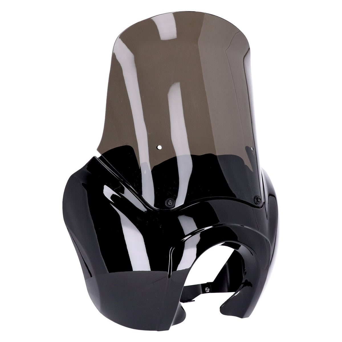 MCS Headlamp fairing - Gloss black - Tinted windshield