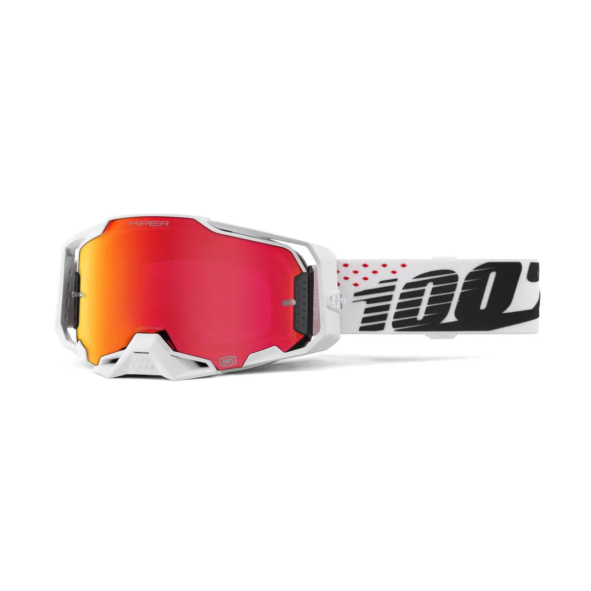 100% Armega HiPER Goggle Red Mirror Lens