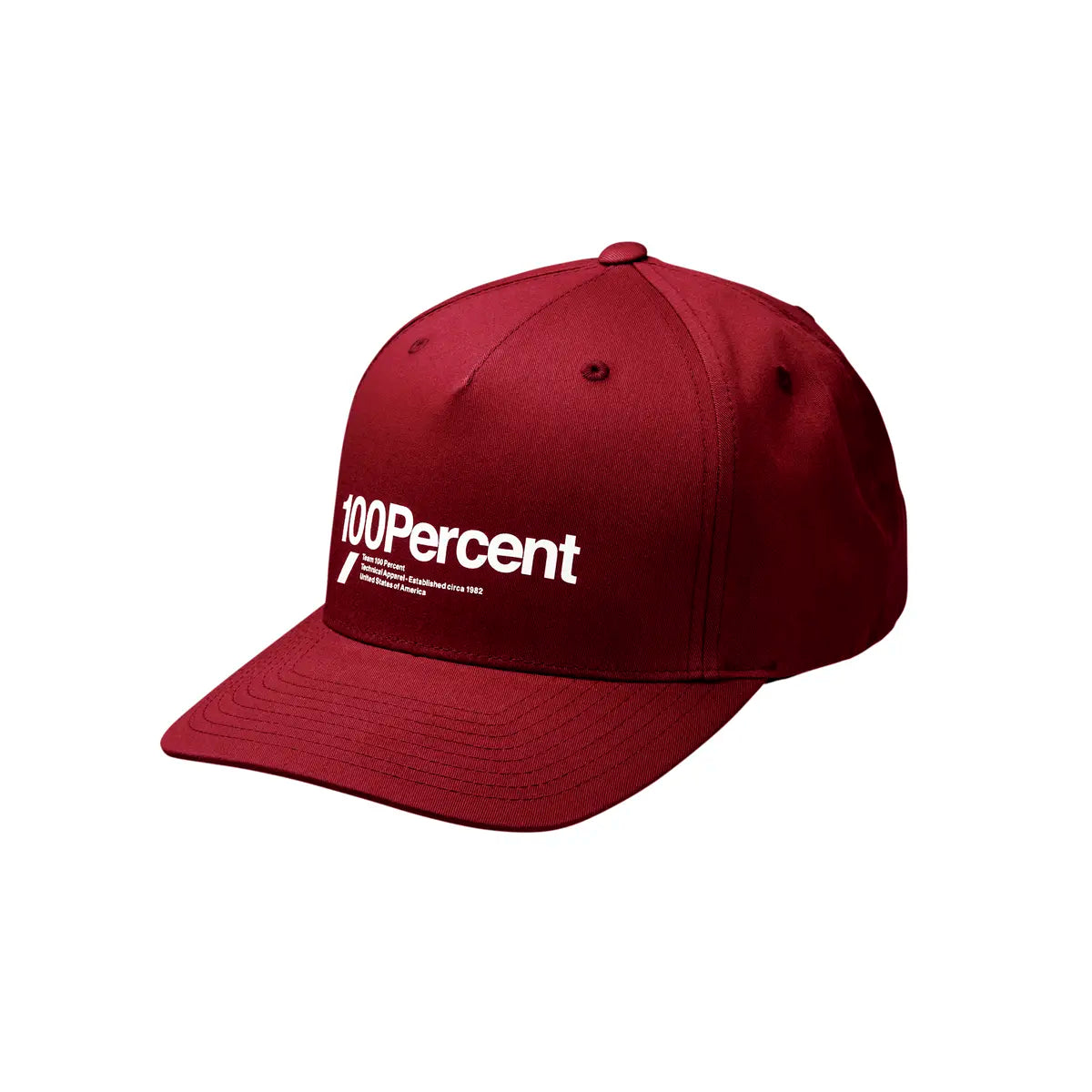 100% Manifesto Snapback Hat Deep Wine
