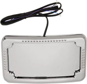 Cycle Visions Curved Slick Signals Plate Frame 3-hole Backing
