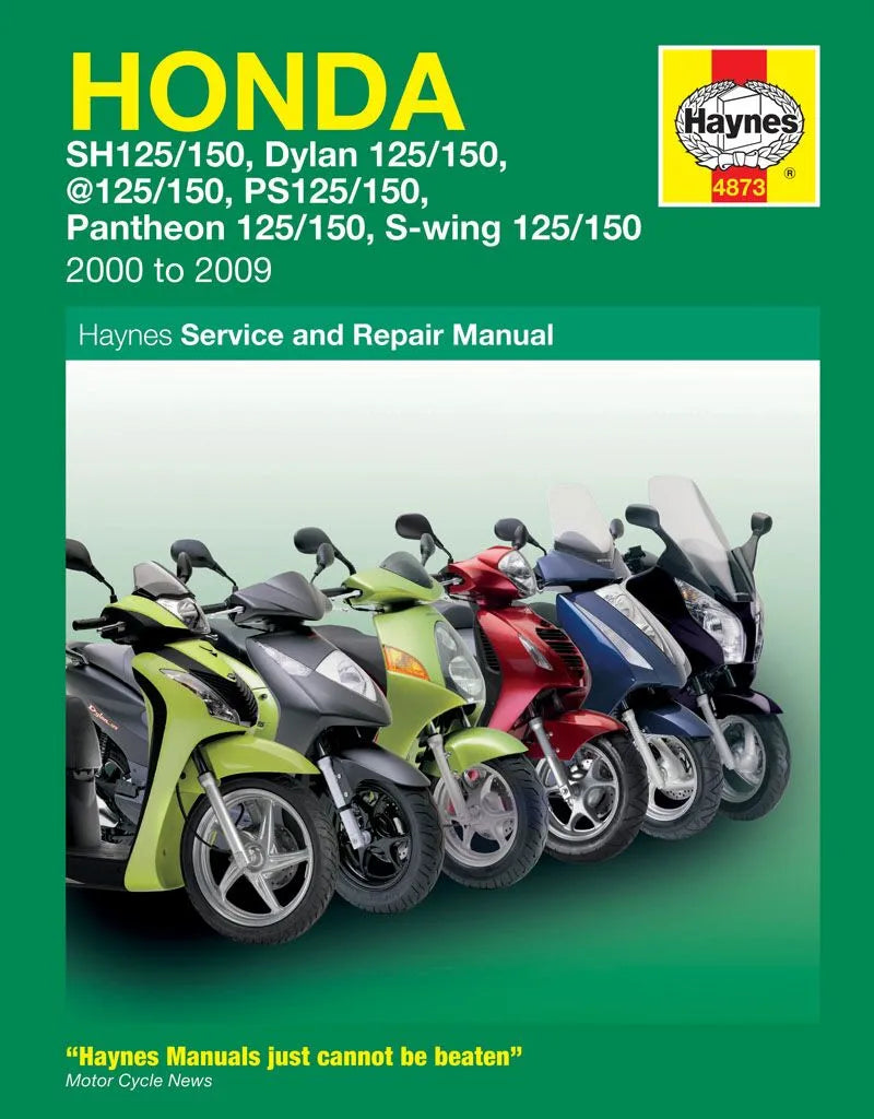 Haynes Service Manual for Honda 125 Scooters 2000-2009
