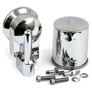 MCS Oil filter mount bracket kit - Chrome