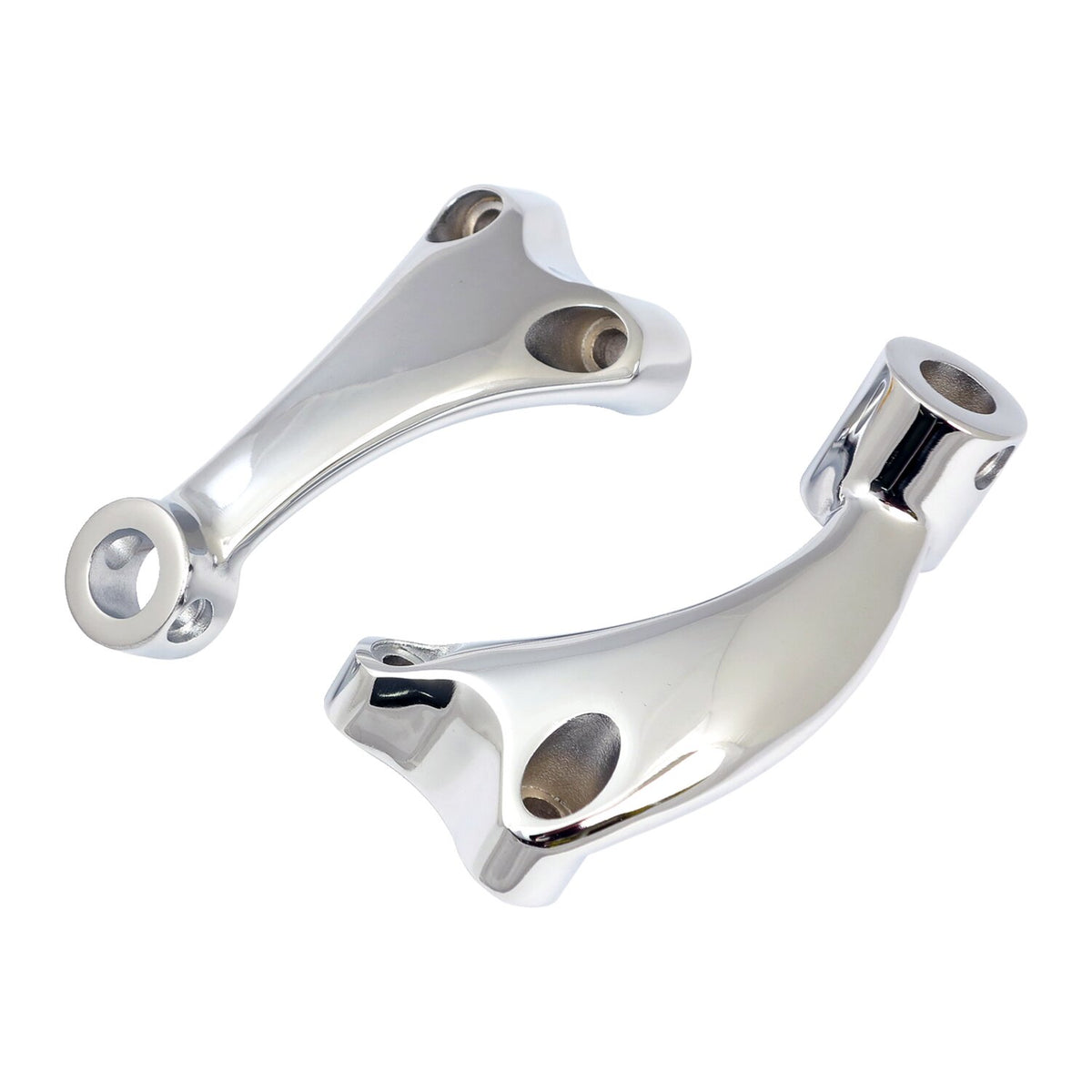 MCS XL Sportster forward control foot peg support set - Chrome