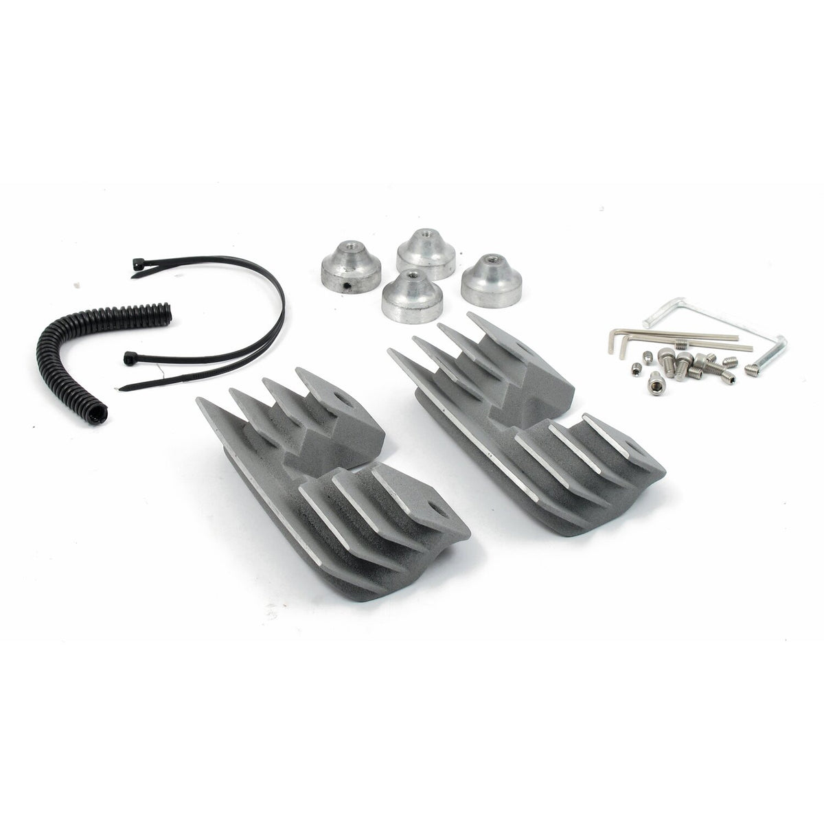 MCS Head bolt bridge cover set - Finned silver
