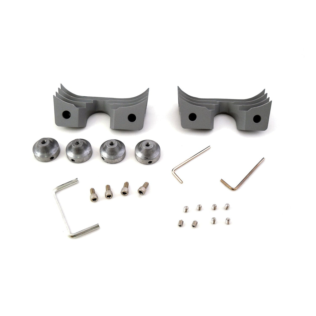 MCS Head bolt bridge cover set - Finned silver