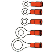 Standard Connectors ring terminal PVC crimp - Red 9.52mm - 100 stk