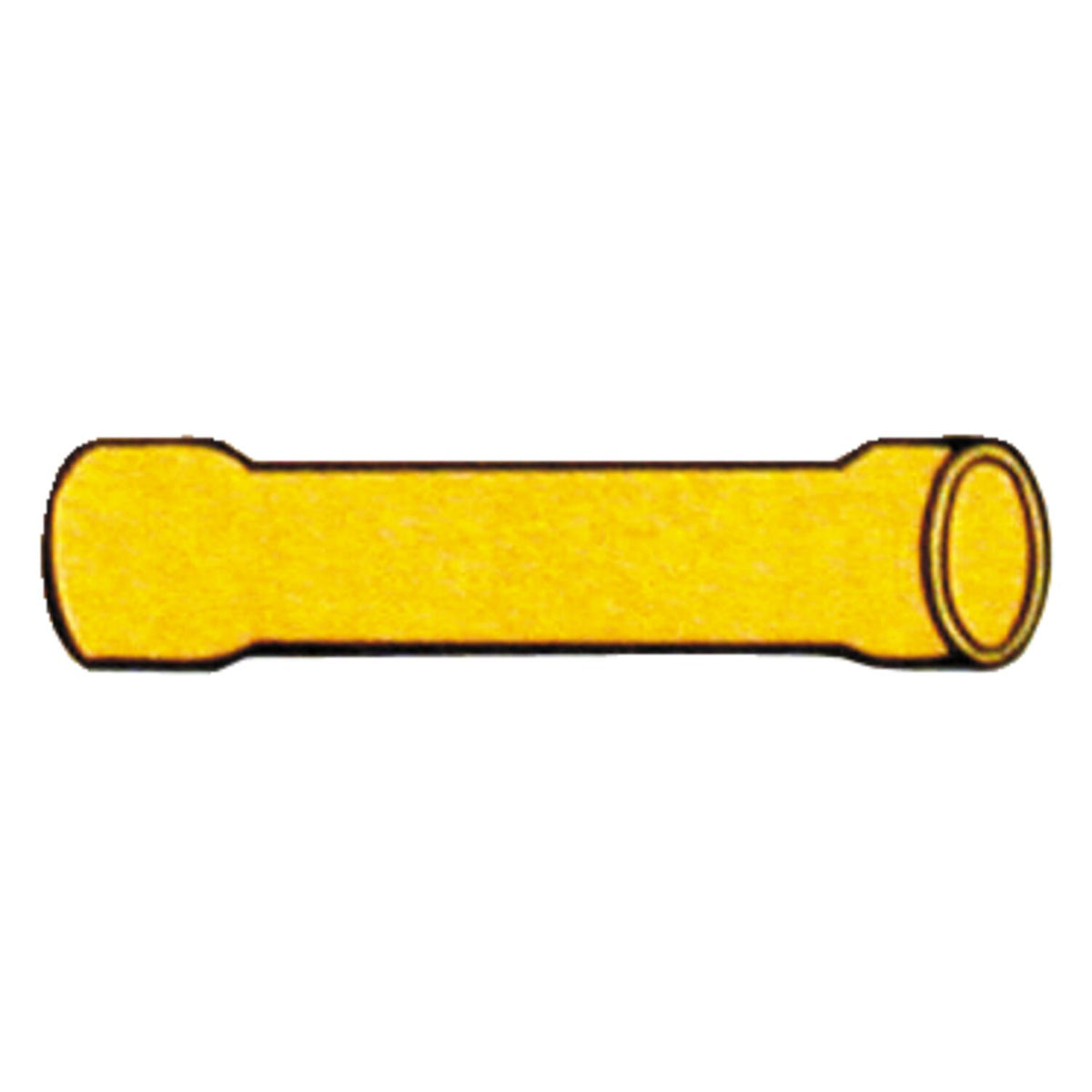 Standard Connectors butt splice PVC crimp - Yellow - 50 stk