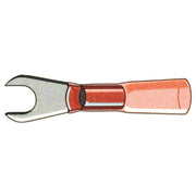 Standard Co Spade terminal connectors #6 - Red - 25 stk