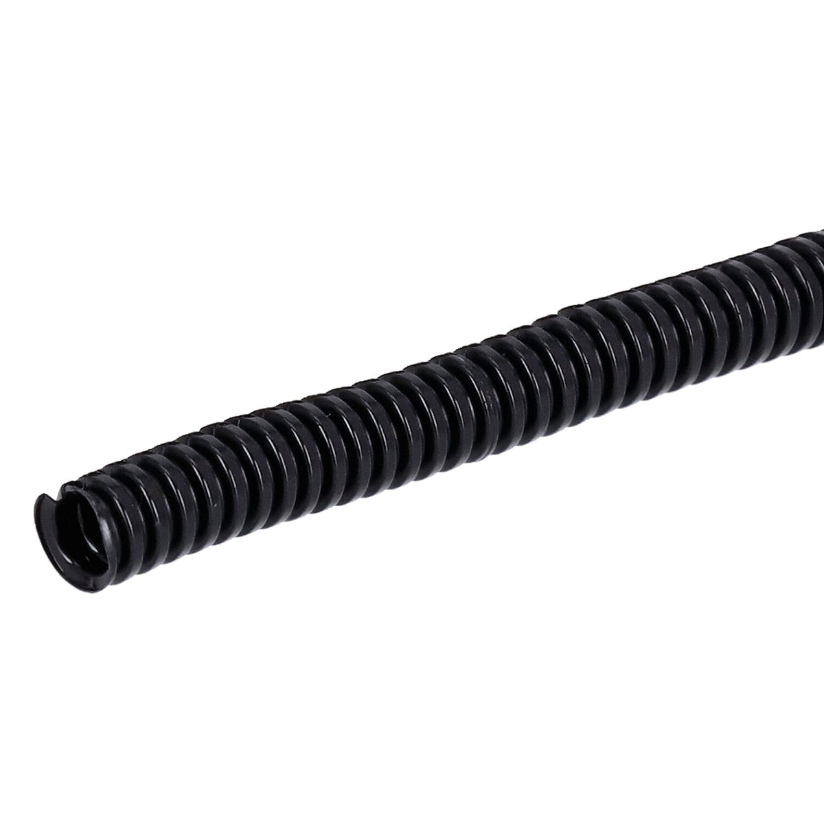 Standard PVC split wiring loom - 50ft 1/4" I.D - (6.35mm) - Black - 50 stk