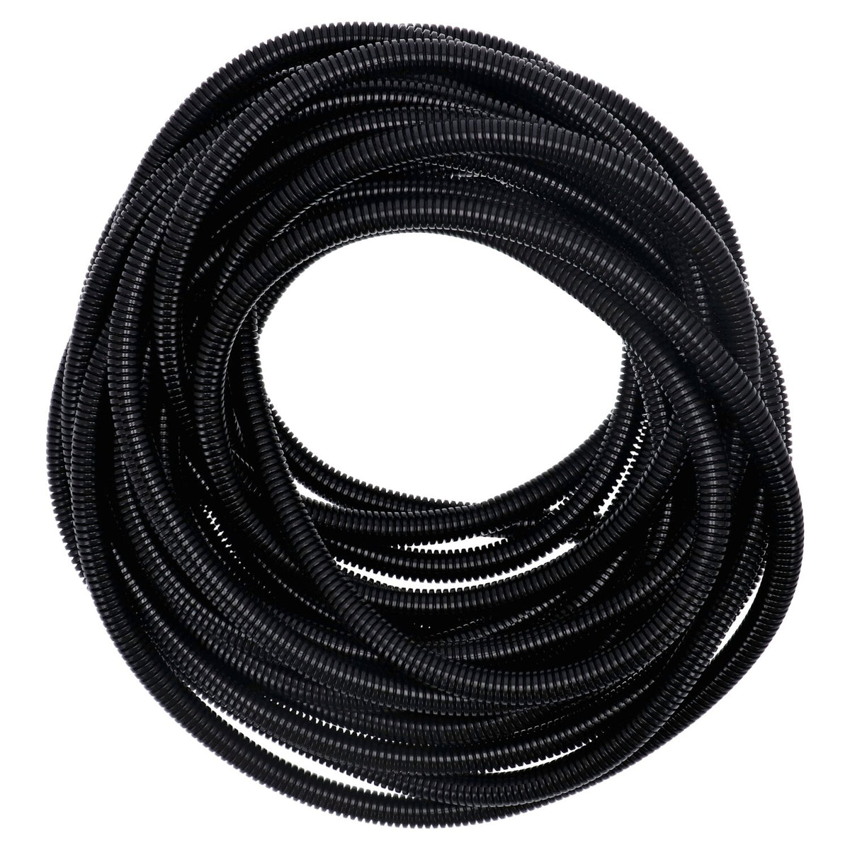 Standard PVC split wiring loom - 50ft 7/16" I.D - (11.1mm) - Black - 50 stk