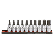 Sonic hex bit socket rail set 1/2" - 10-piece - US/SAE