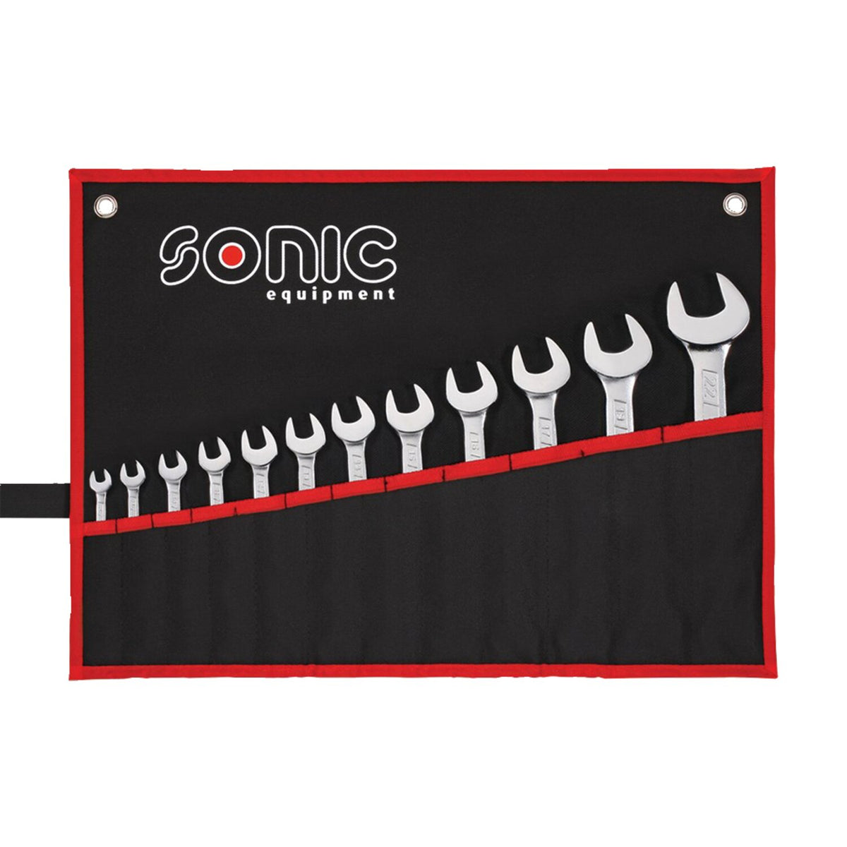 Sonic open/box end wrench set - 12-piece - US/SAE