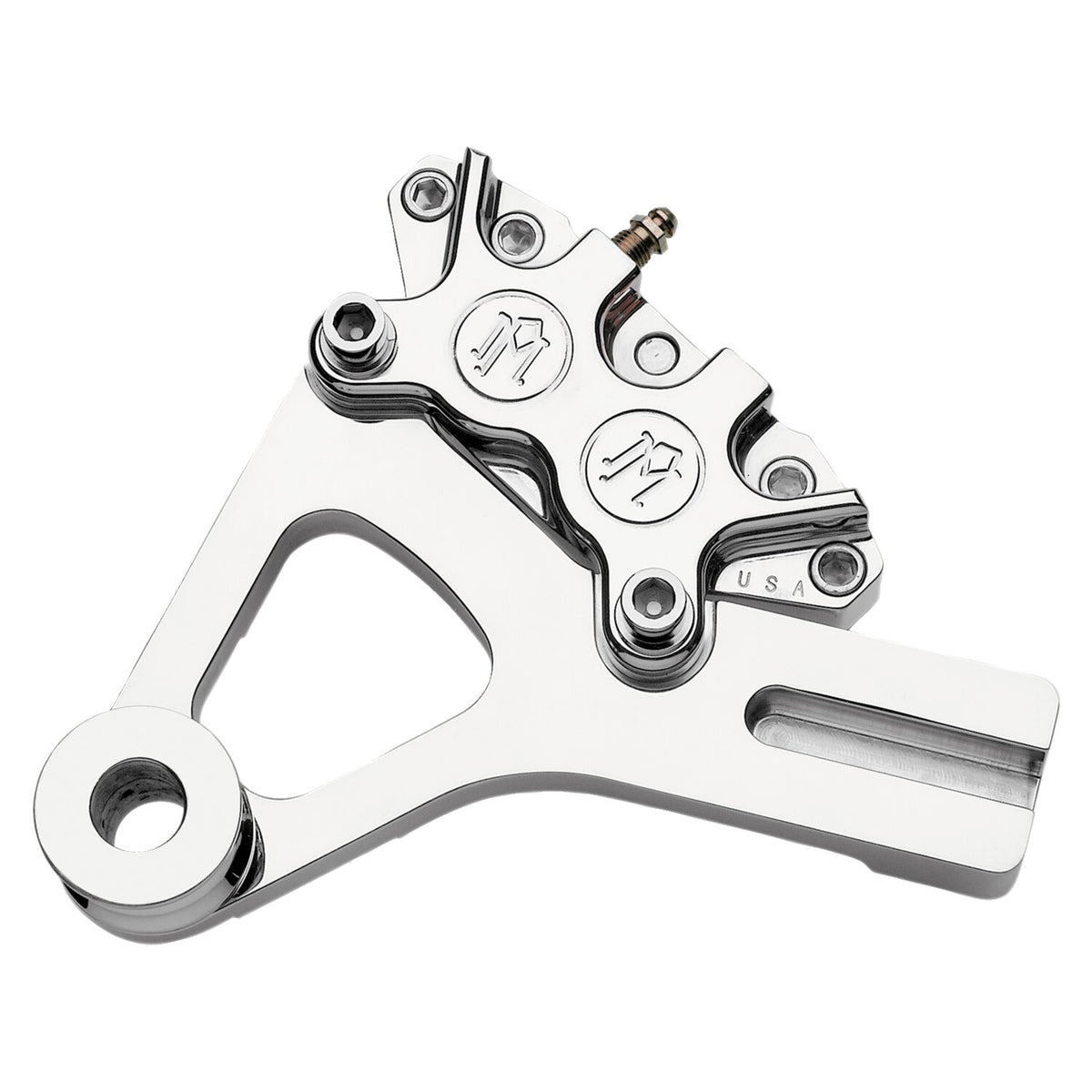 Performance Machine Rear 4-p caliper bracket 11.5" - Chrome