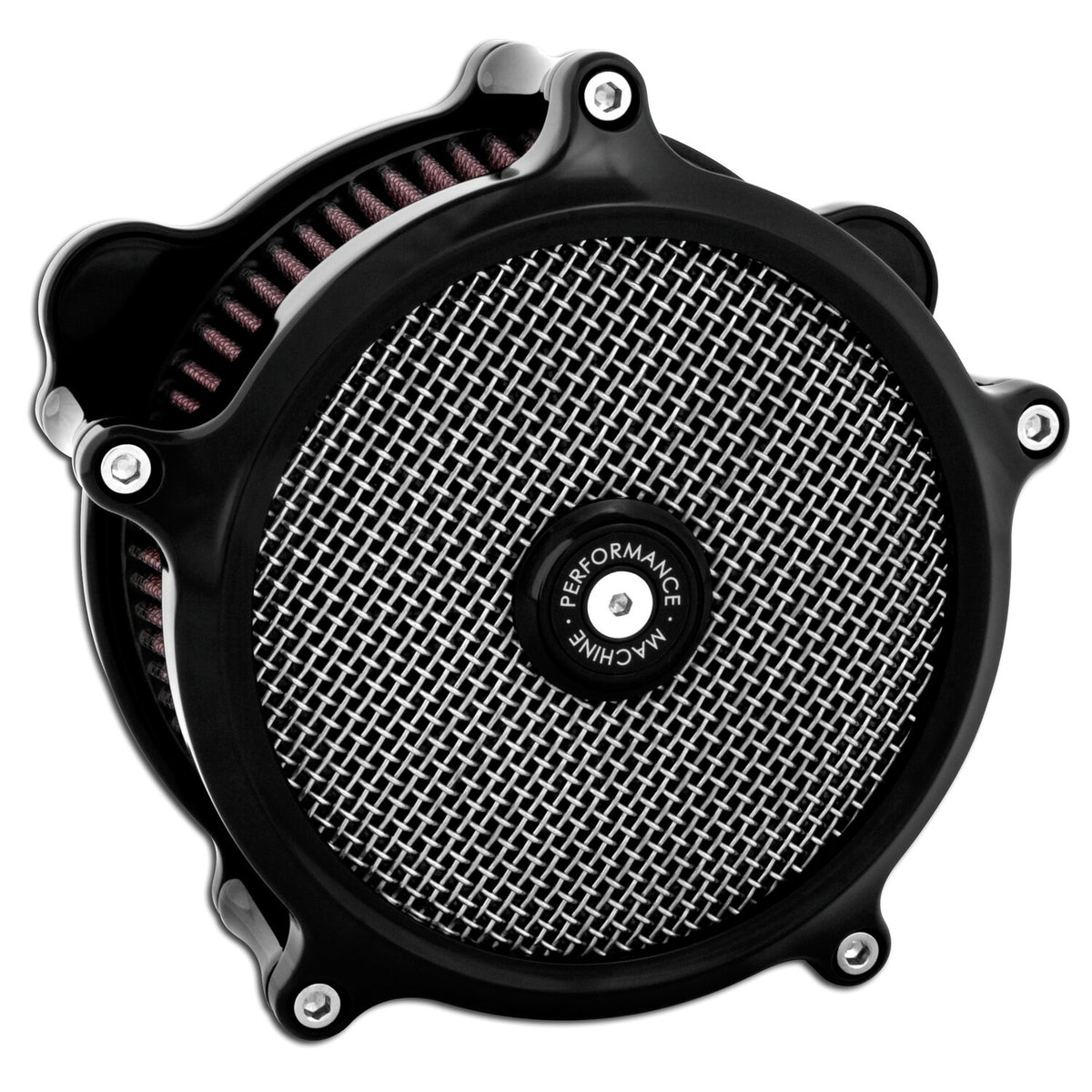 Performance Machine 'Super gas interchange' air cleaner kit - Black