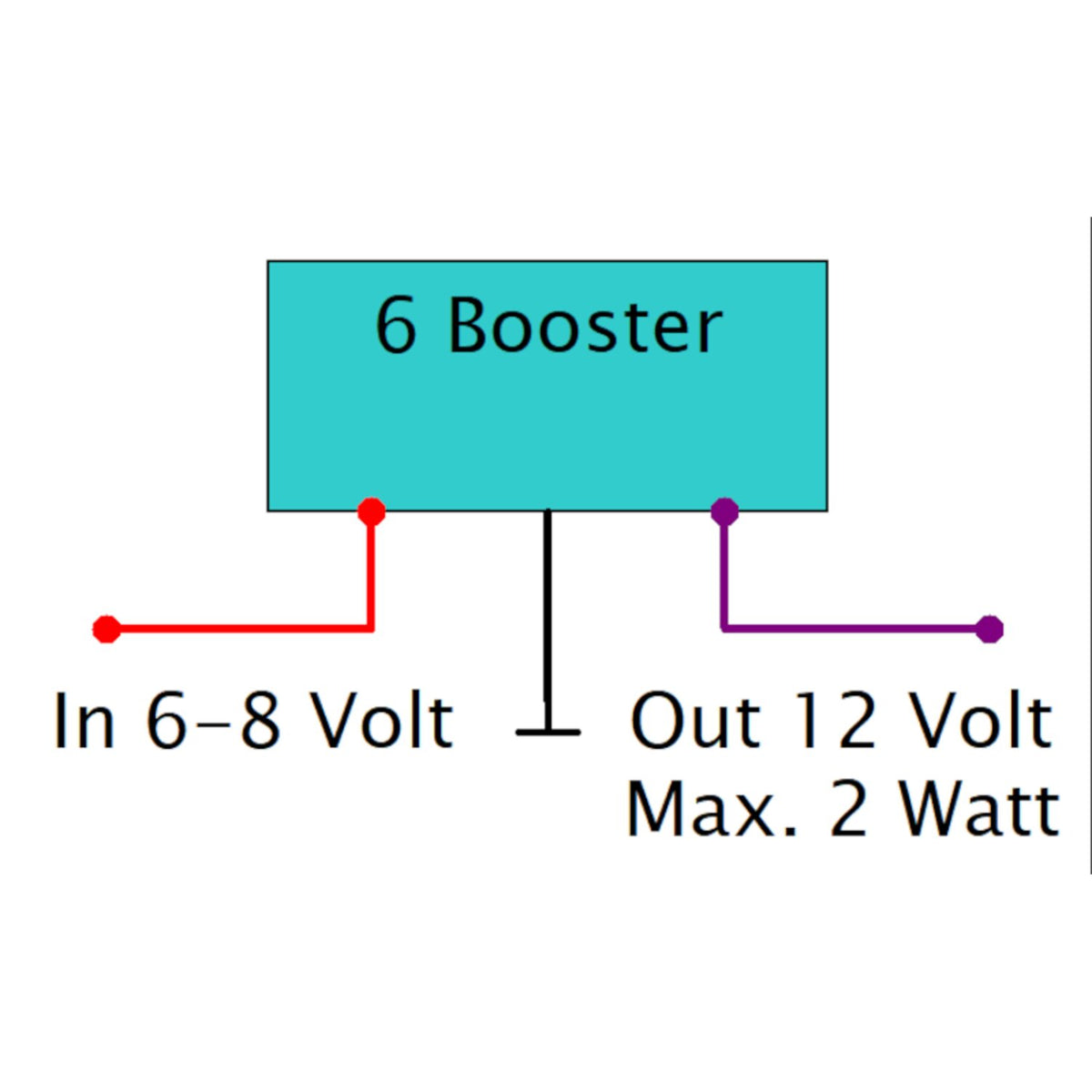 Elektronikbox Axel Joost Elektronik 6 Booster - 6V to 12V converter