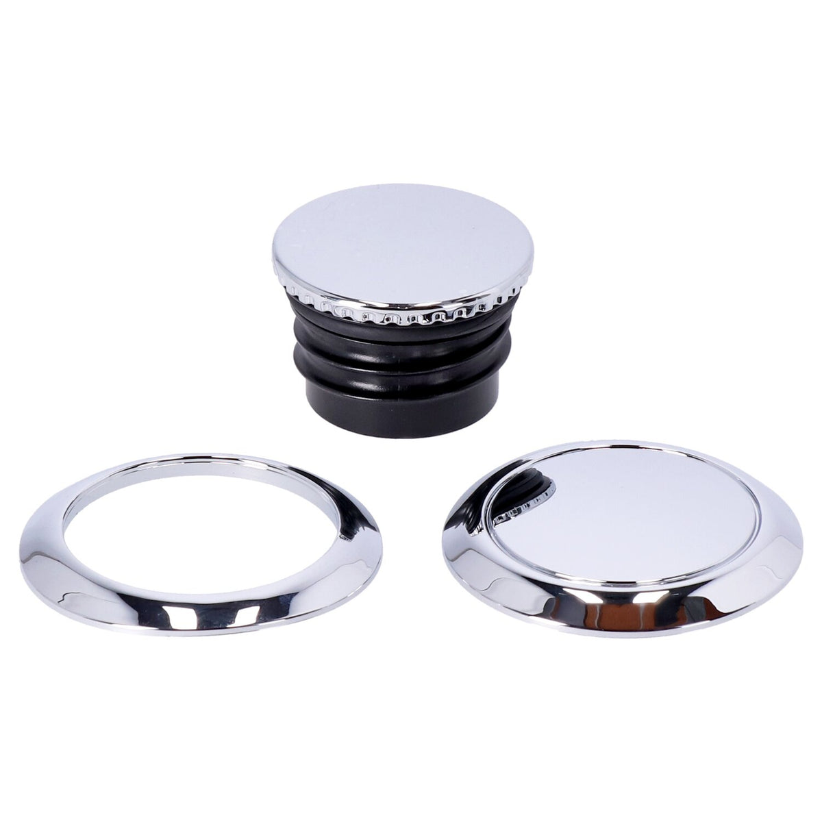MCS Pop-up gas cap left & right set - Chrome