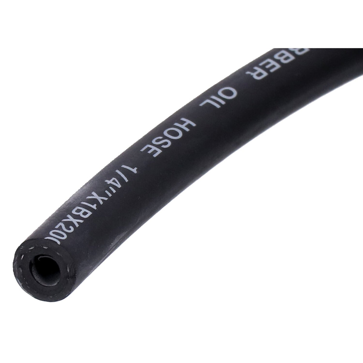 MCS black neoprene fuel / oil line hose 6mm (1/4") - 25 stk