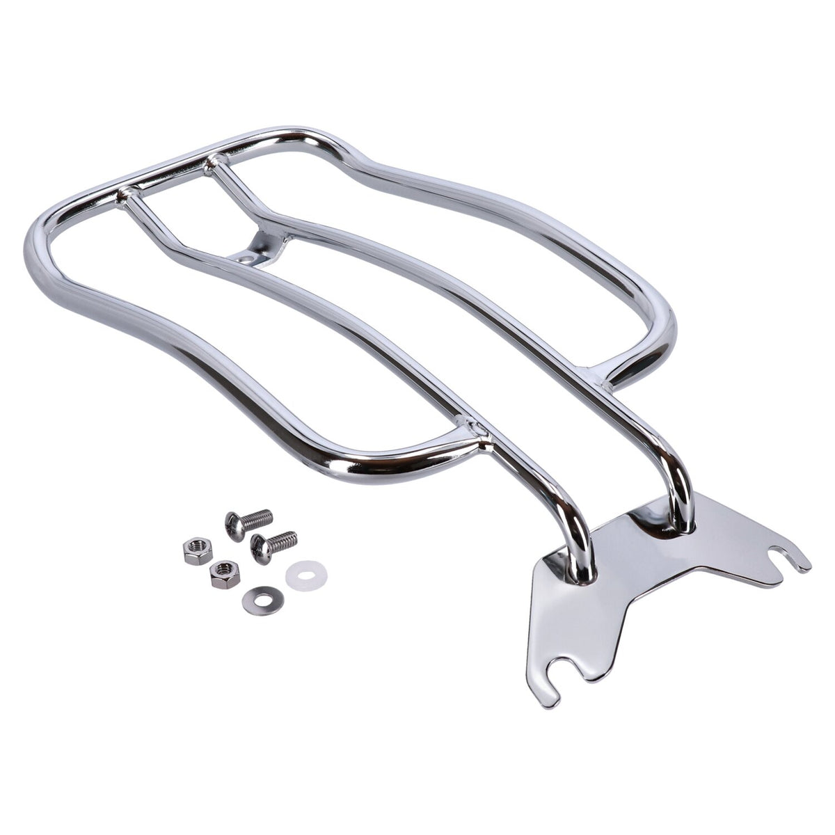MCS Solo seat luggage rack 7" - Chrome