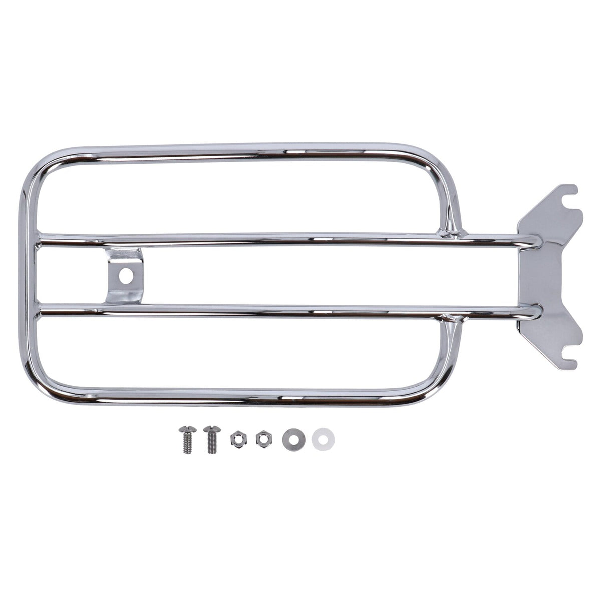 MCS Solo seat luggage rack 7" - Chrome