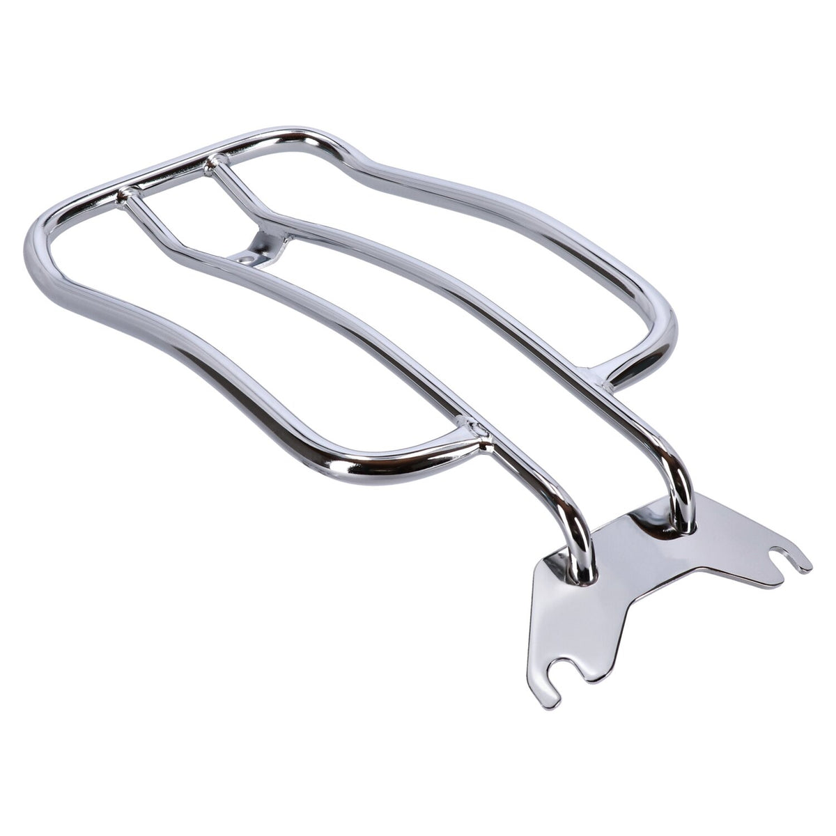 MCS Solo seat luggage rack 7" - Chrome