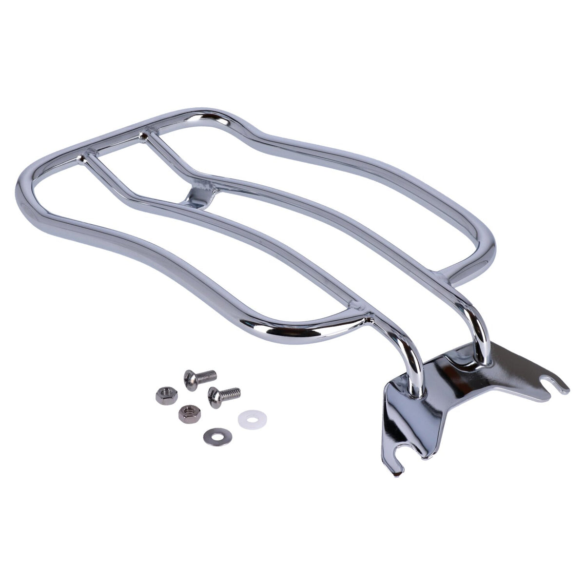 MCS Solo seat luggage rack 7" - Chrome